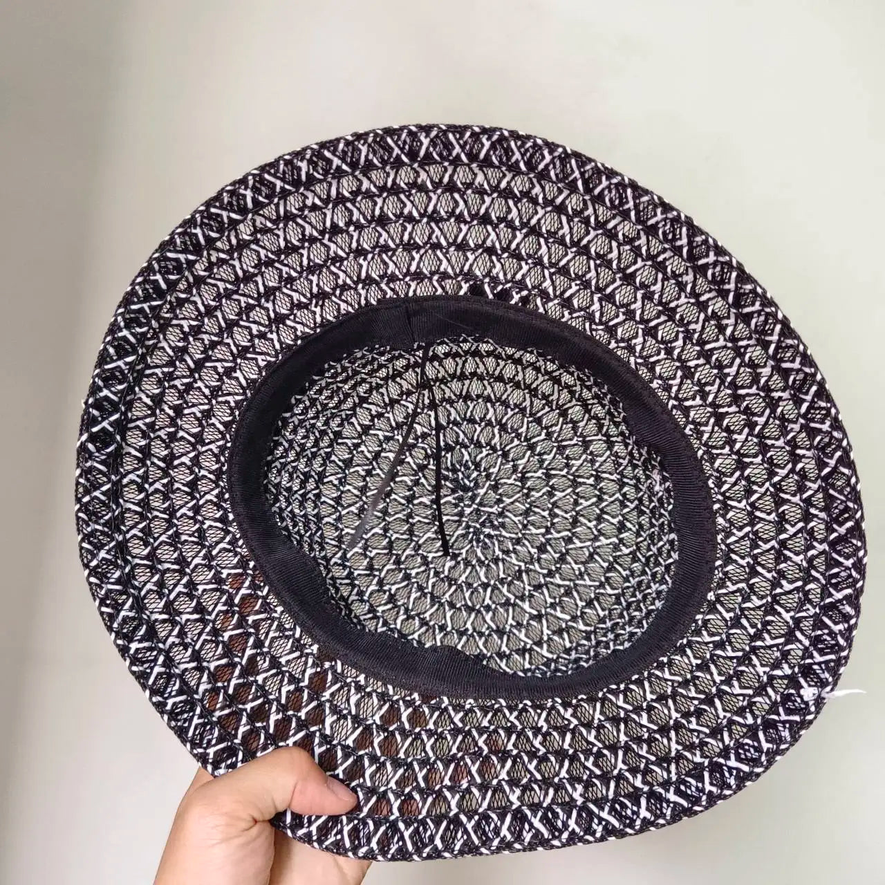 Women's Hat Bee Summer Straw Hat Flat Top Men's and Women's Straw Hat Sun Hat Beach Hat Rose Red Flat Top Straw Hat 골프모자