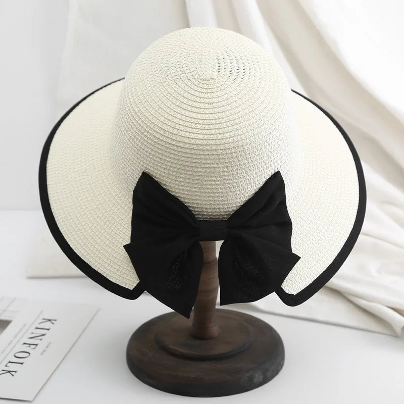 K189 Women's Hat Beach Hat Panama 2022 Women's Summer Hat Fashion Summer Straw Hat Sun Hats Sun Visor Panama Hat Fedoras