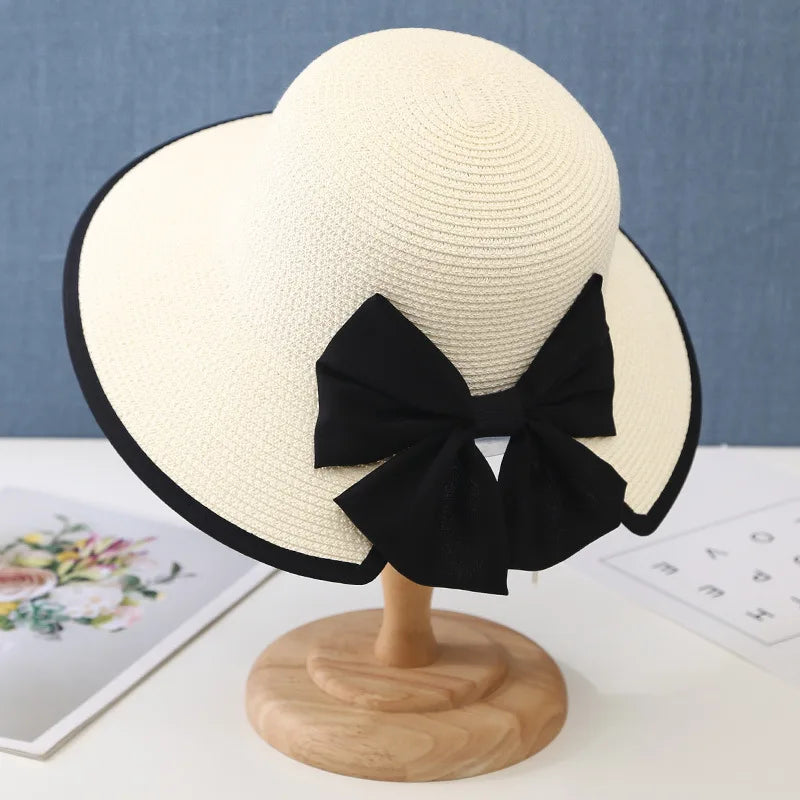 K189 Women's Hat Beach Hat Panama 2022 Women's Summer Hat Fashion Summer Straw Hat Sun Hats Sun Visor Panama Hat Fedoras