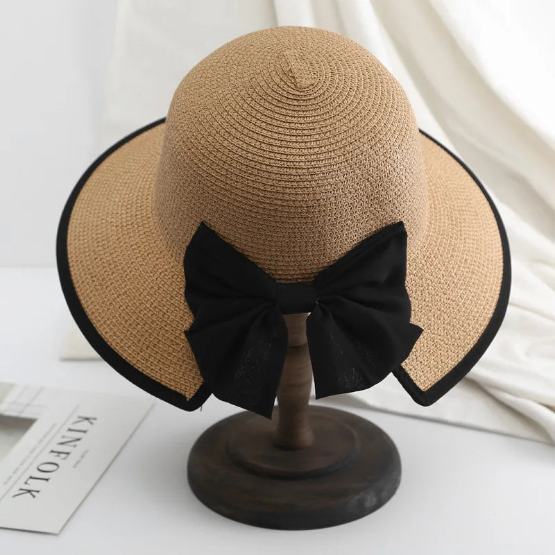 K189 Women's Hat Beach Hat Panama 2022 Women's Summer Hat Fashion Summer Straw Hat Sun Hats Sun Visor Panama Hat Fedoras
