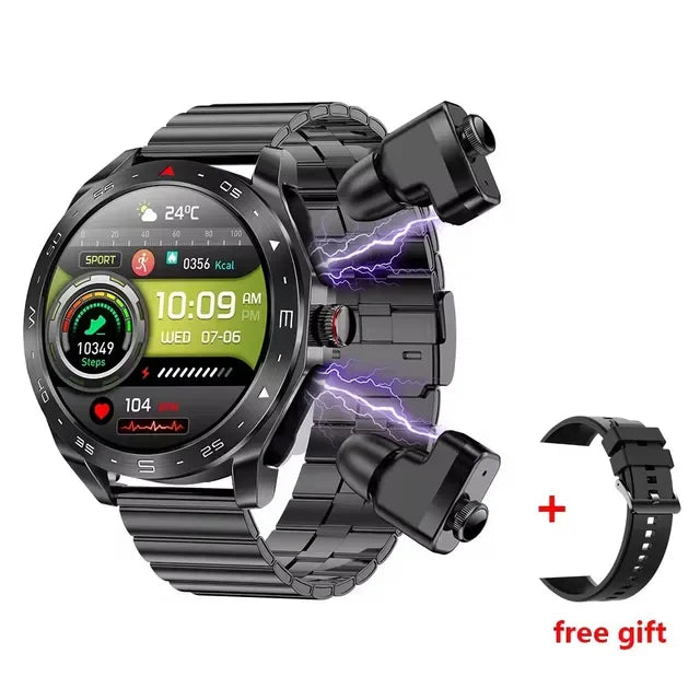 2024 New Smart Watch TWS 2-in-1 Bluetooth Earphones HIFI 9D Sound Quality Bluetooth Call For Men and Women Sports Smartwatches