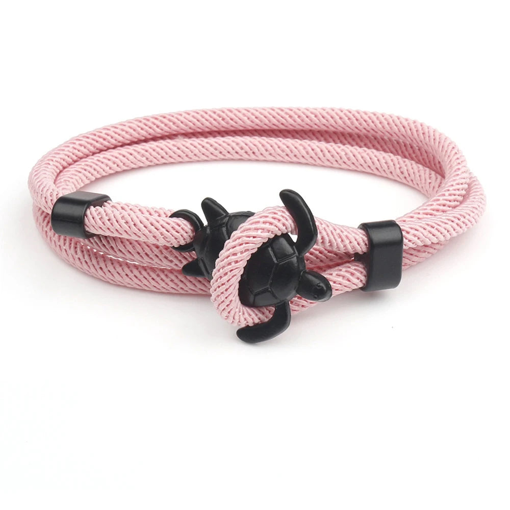 Male Simple Fashion Sea Turtle Rope Bracelet High Quality Milan Line Pure Hand Knitting Bracelets For Men Wristband Jewelry Gift
