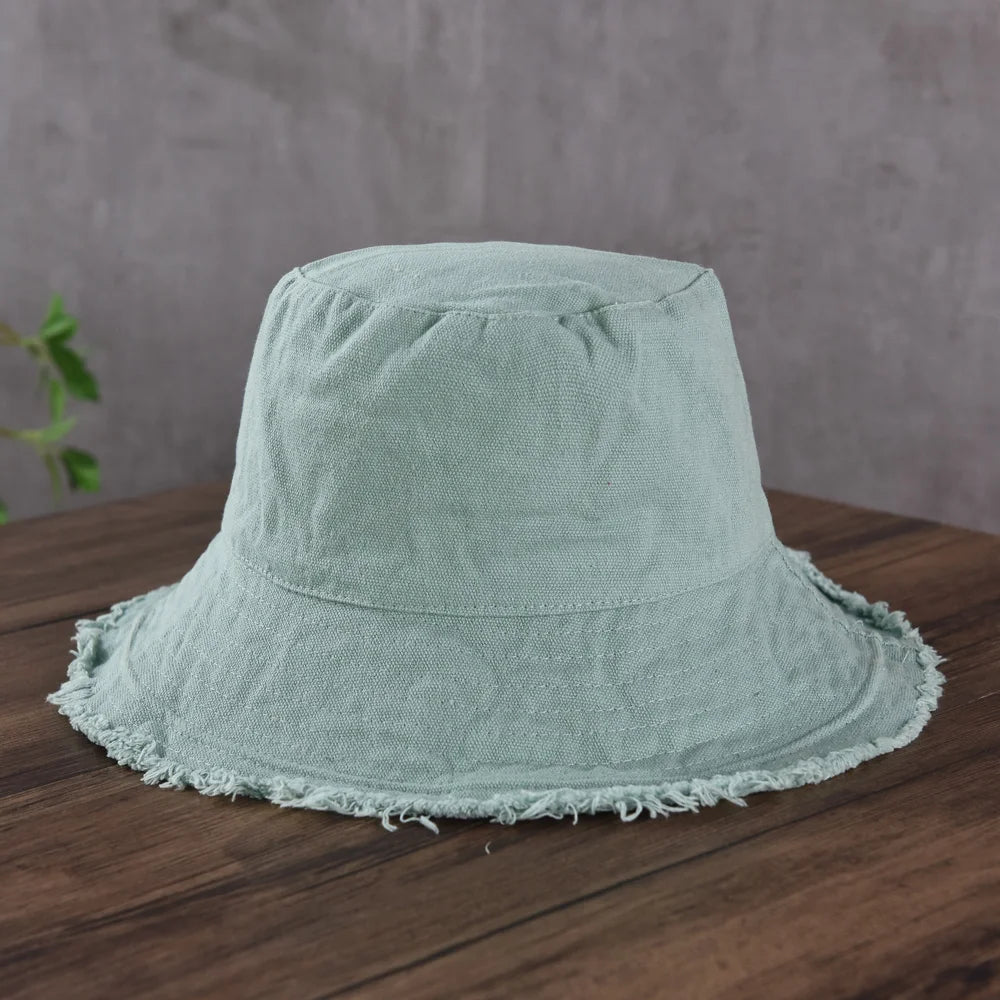 Fashion Foldable Burrs Bucket Hat for Women Men Beach Sun Visor UV Protection UPF 50+ Sun Hat Summer Large Wide Brim Panama Bob