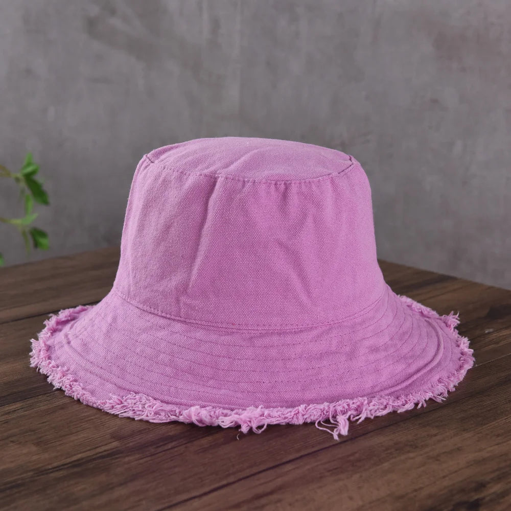 Fashion Foldable Burrs Bucket Hat for Women Men Beach Sun Visor UV Protection UPF 50+ Sun Hat Summer Large Wide Brim Panama Bob