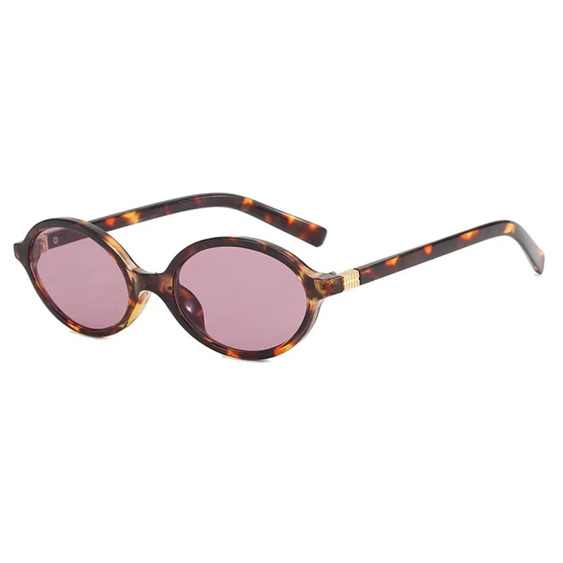 Trendy Small Retro Oval Women Sunglasses Vintage Round Steampunk Women's Sunglasses Shades Fashion Ladies Shades Oculos UV400