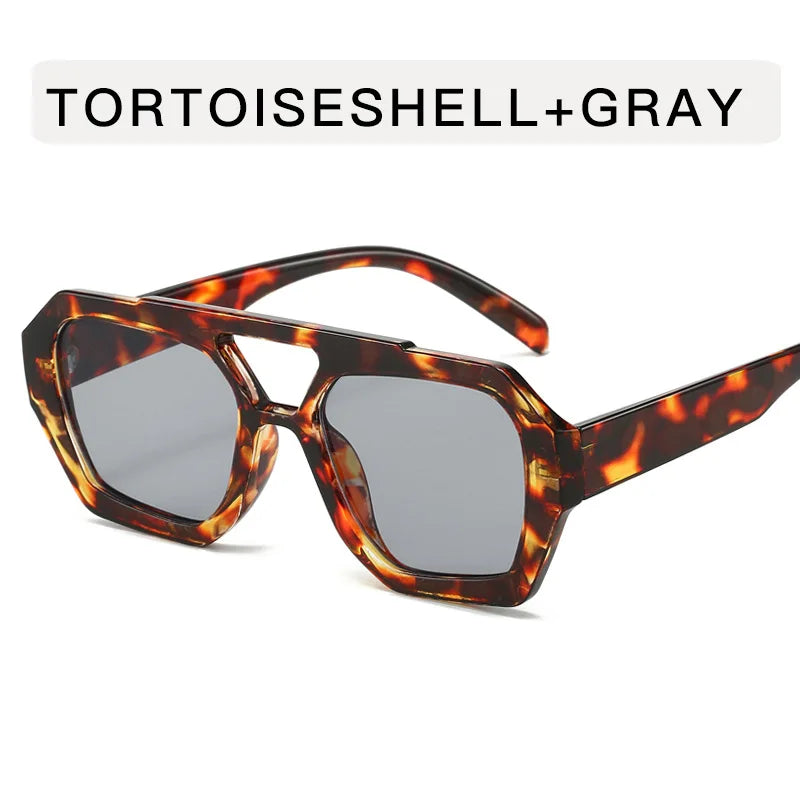 Small Frame Irregular Sunglasses Woman Brand Designer Fashion Luxury Sun Glasses Female Vintage Hollow Leopard Oculos De Sol