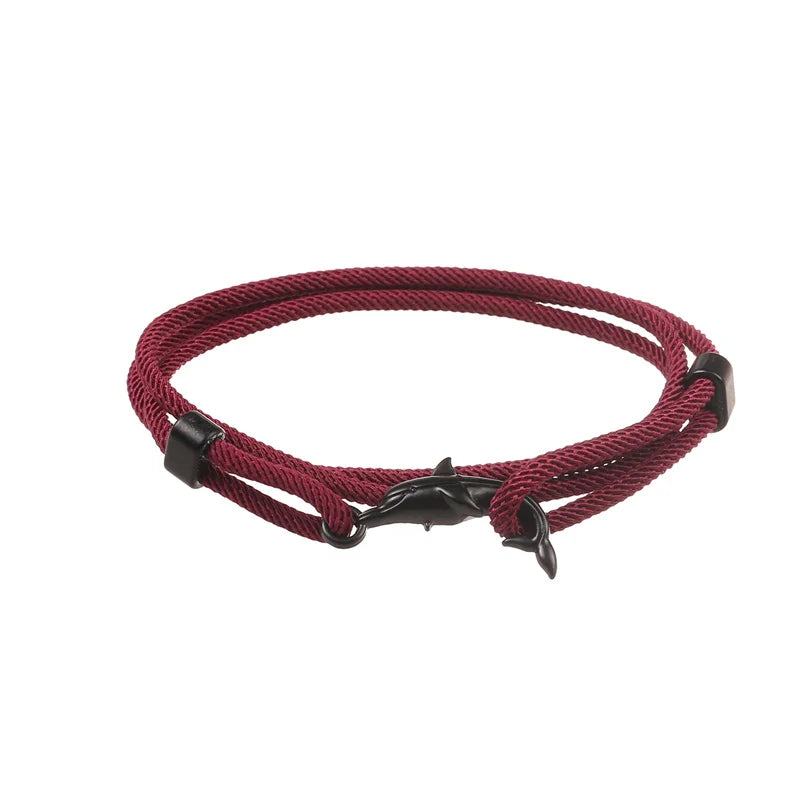 Male Simple Fashion Sea Turtle Rope Bracelet High Quality Milan Line Pure Hand Knitting Bracelets For Men Wristband Jewelry Gift