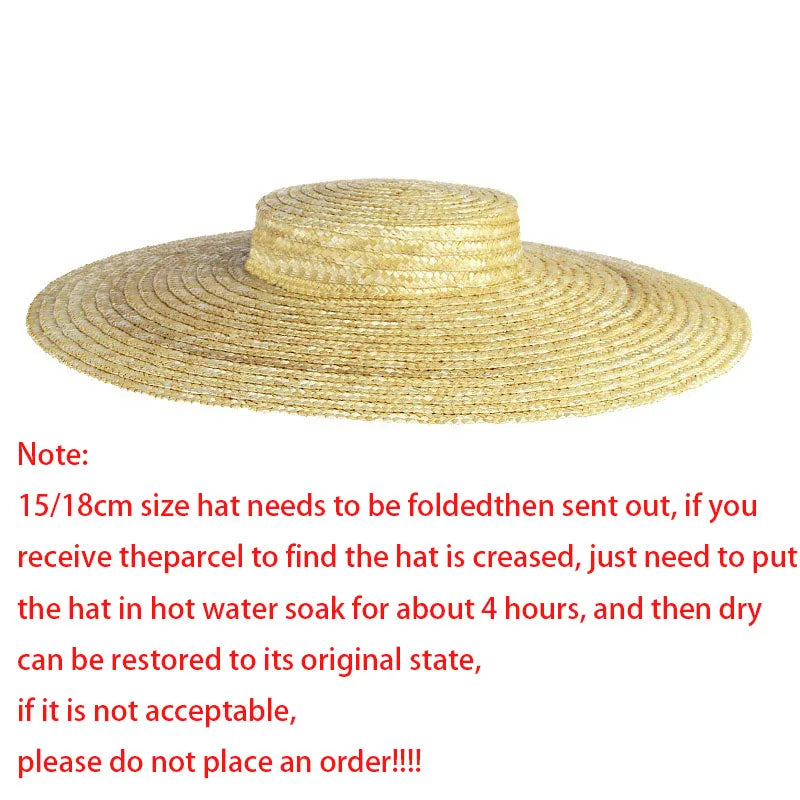 Wide Brim Straw Hat for Women Summer Woven SunHat Oversized Brim Beach Hat Holiday Children Summer Casual Sun Visor Caps
