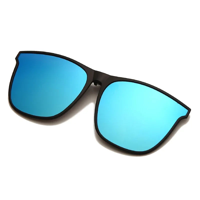 Polarized Clip on Sunglasses Men Car Driver Goggles Night Vision Glasses Anti Glare Vintage Square Glasses Oculos
