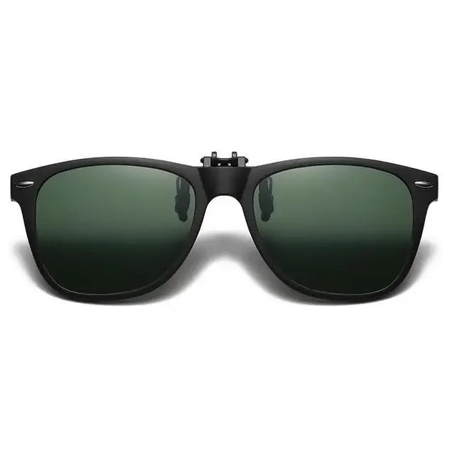 Polarized Clip on Sunglasses Men Car Driver Goggles Night Vision Glasses Anti Glare Vintage Square Glasses Oculos