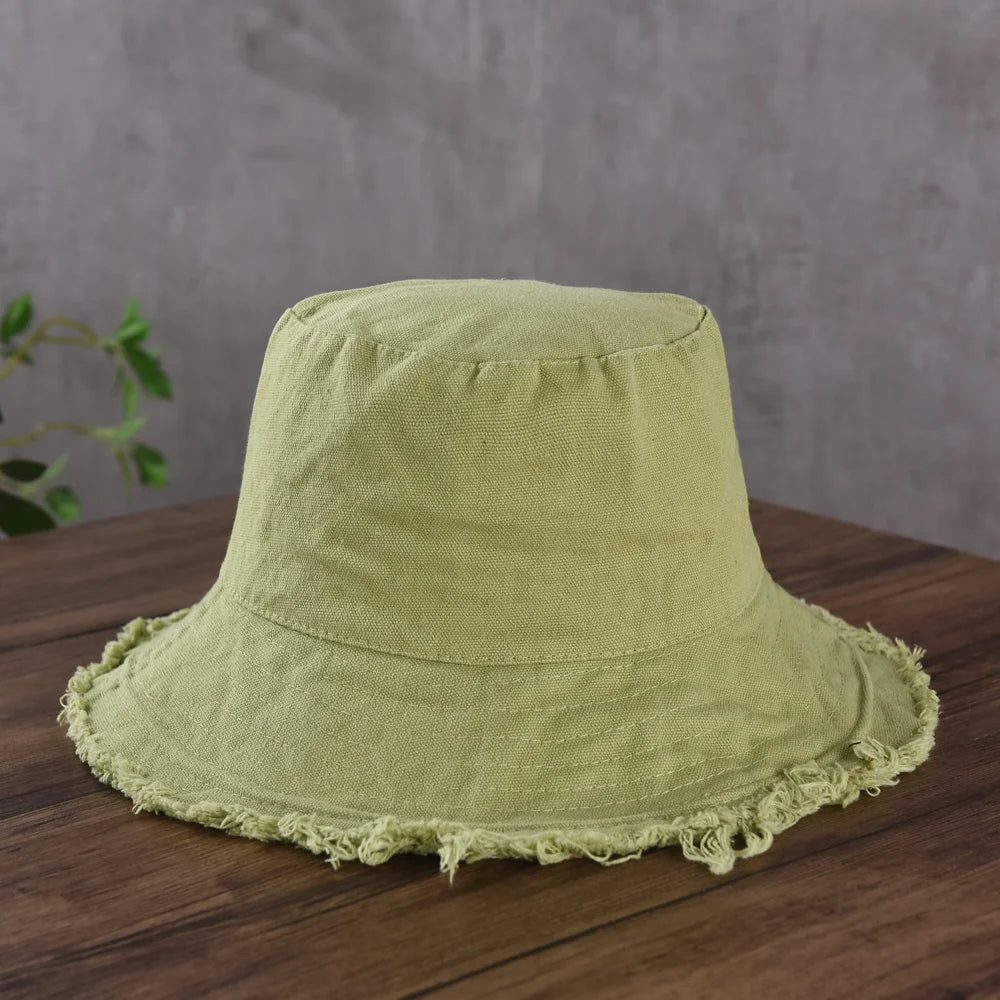 Fashion Foldable Burrs Bucket Hat for Women Men Beach Sun Visor UV Protection UPF 50+ Sun Hat Summer Large Wide Brim Panama Bob