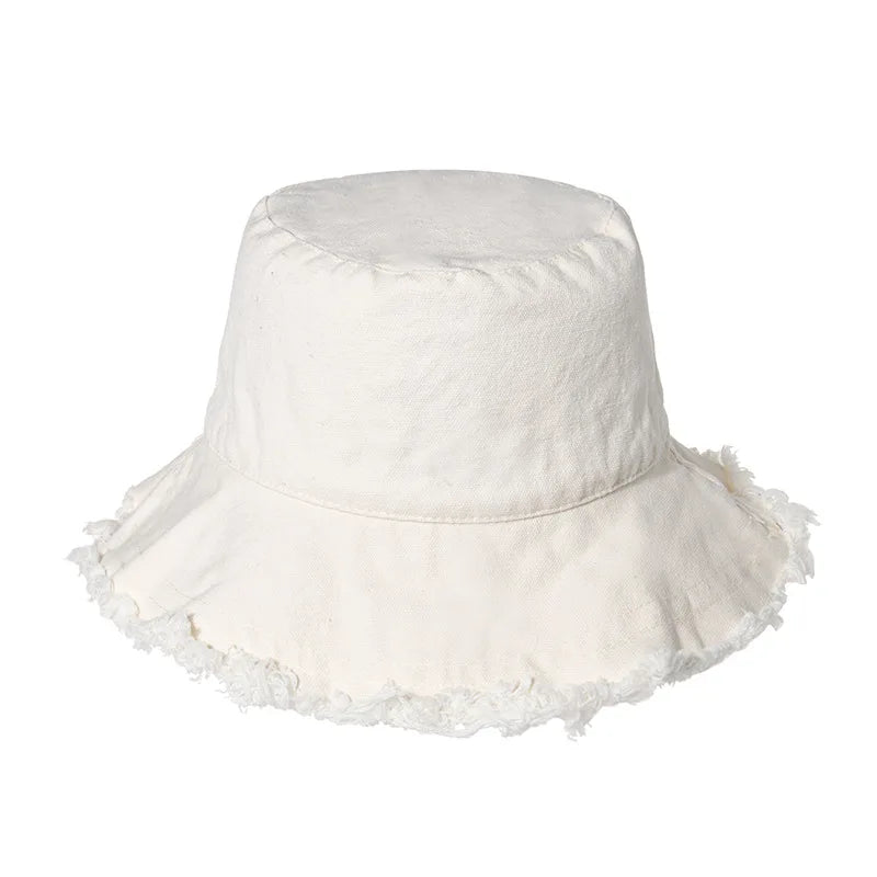 Fashion Foldable Burrs Bucket Hat for Women Men Beach Sun Visor UV Protection UPF 50+ Sun Hat Summer Large Wide Brim Panama Bob