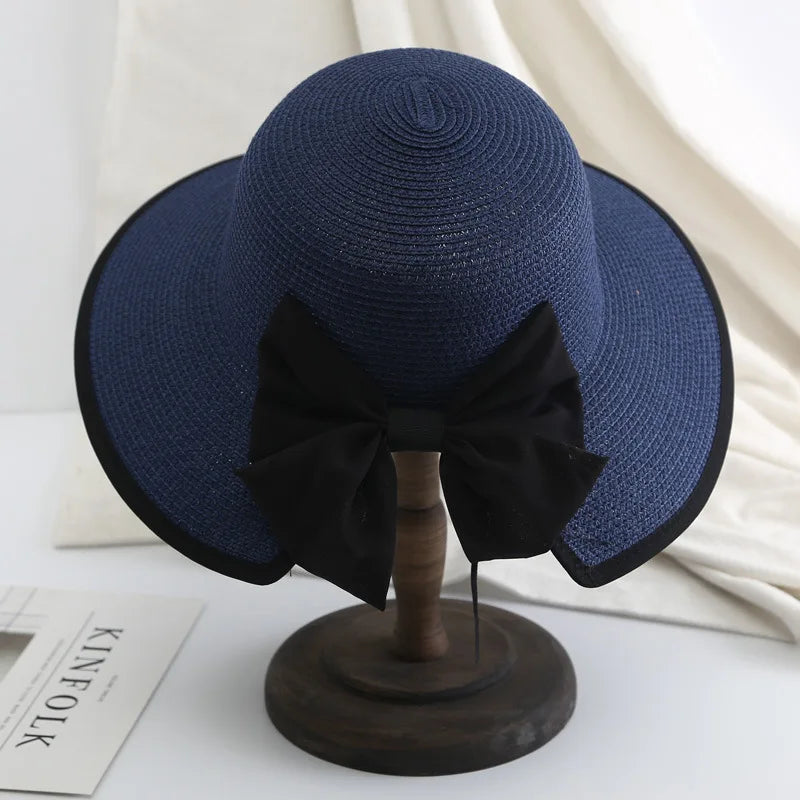 K189 Women's Hat Beach Hat Panama 2022 Women's Summer Hat Fashion Summer Straw Hat Sun Hats Sun Visor Panama Hat Fedoras