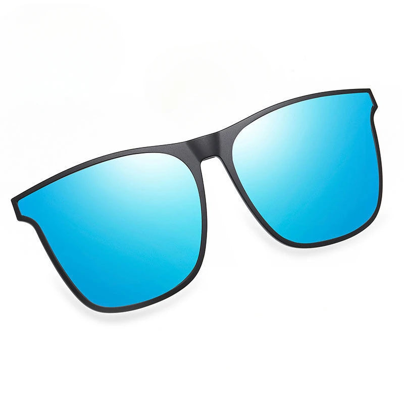 Polarized Clip on Sunglasses Men Car Driver Goggles Night Vision Glasses Anti Glare Vintage Square Glasses Oculos