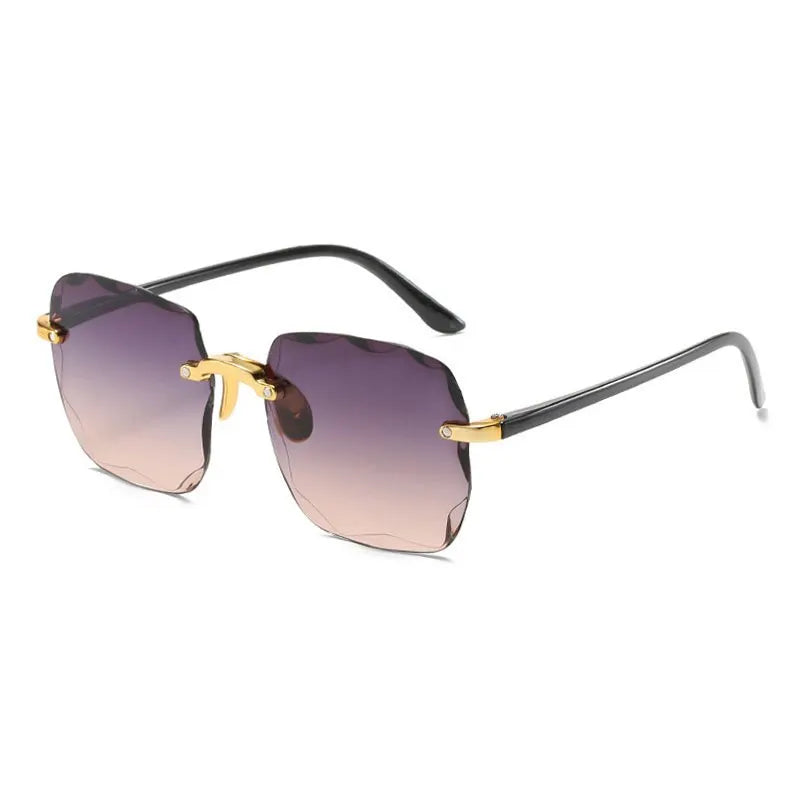 Square Frameless Classic Gradient Women Sunglasses