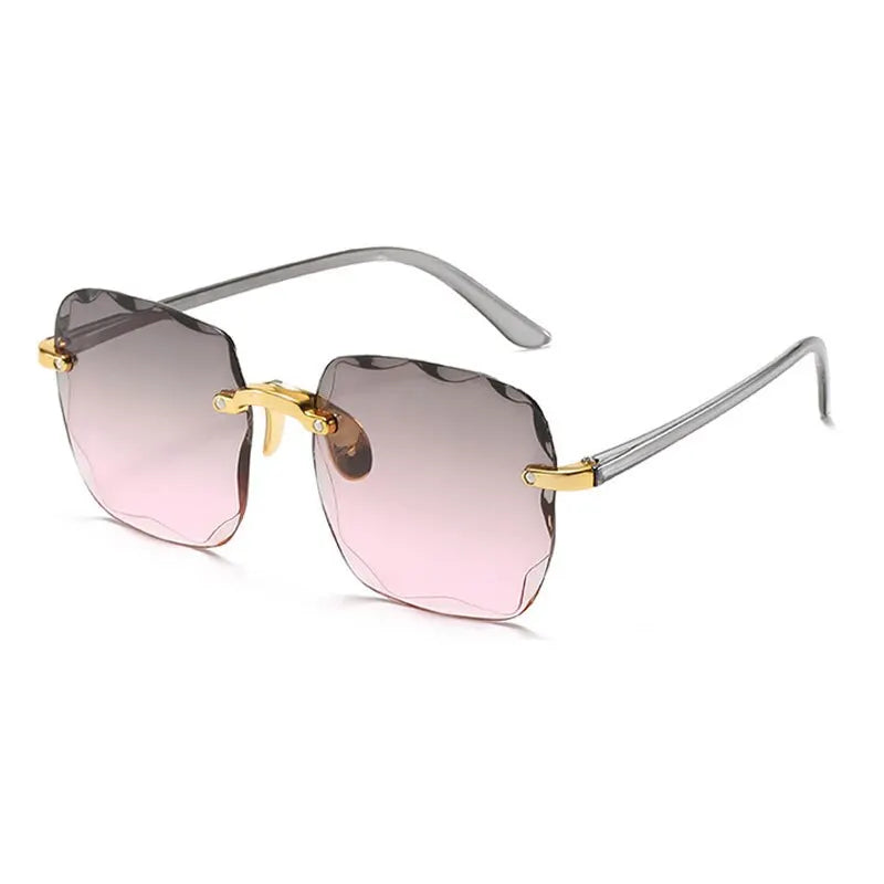 Square Frameless Classic Gradient Women Sunglasses