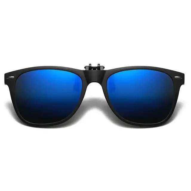 Polarized Clip on Sunglasses Men Car Driver Goggles Night Vision Glasses Anti Glare Vintage Square Glasses Oculos