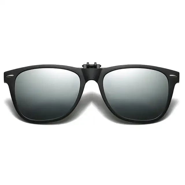 Polarized Clip on Sunglasses Men Car Driver Goggles Night Vision Glasses Anti Glare Vintage Square Glasses Oculos