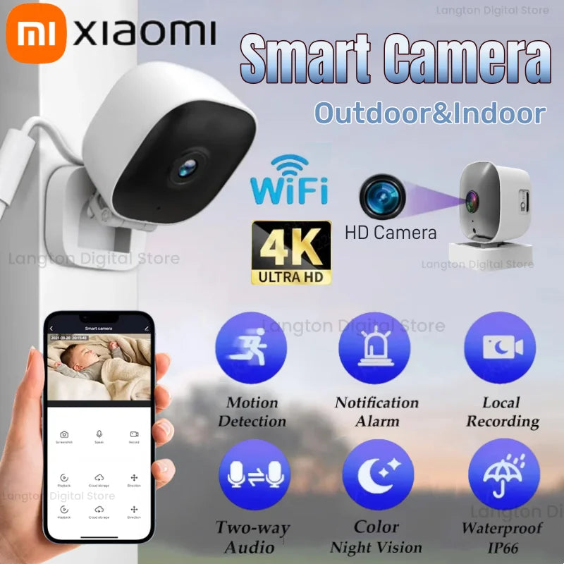 Xiaomi Smart WiFi Mini Camera IP/AP Remote Monitoring 2-Way Audio Motion Detection Camcorder Home Baby Pet Security HD Camera