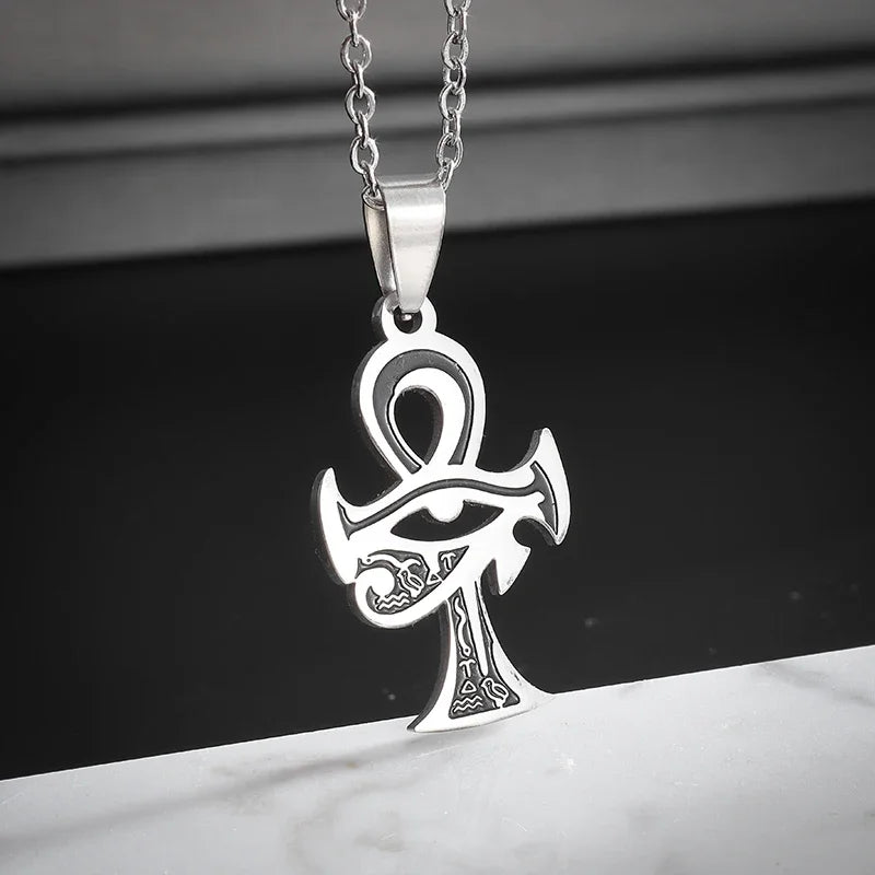 Eye of Horus Necklace Evil Eye Pendant Ancient Egypt Protection Necklace Jewelry Gift Men and Women Spiritual Amulets