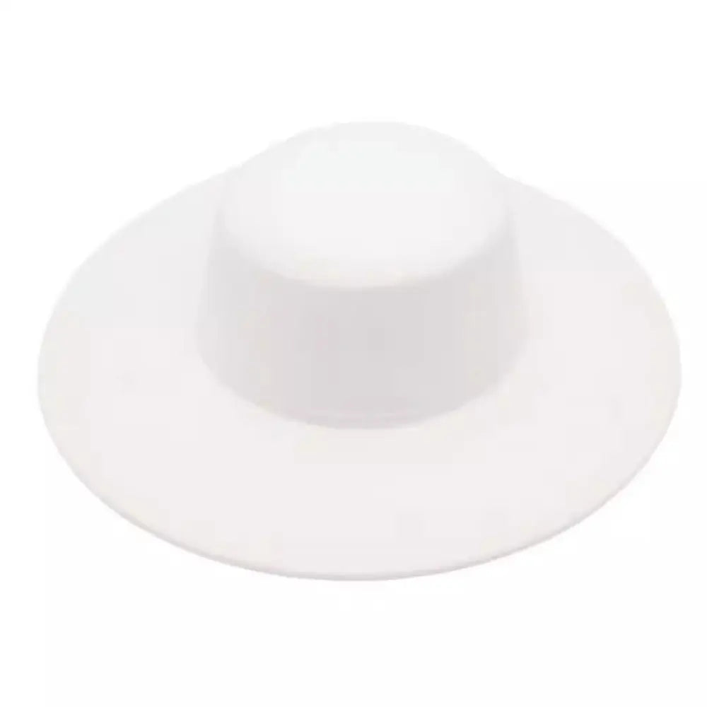 New Elegant Women Flatcap Hepburn Style Retro Wide Brim Felt Hat French Dame Hat Flat-top Cap Women