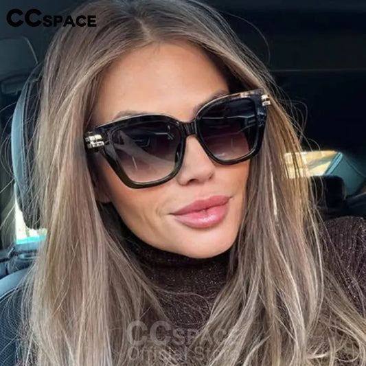Brand Design Square Sunglasses Lady Luxury Large Size Vintage Suneyeglass Outdoors Casual Sunscreen Vacation Travel #301633