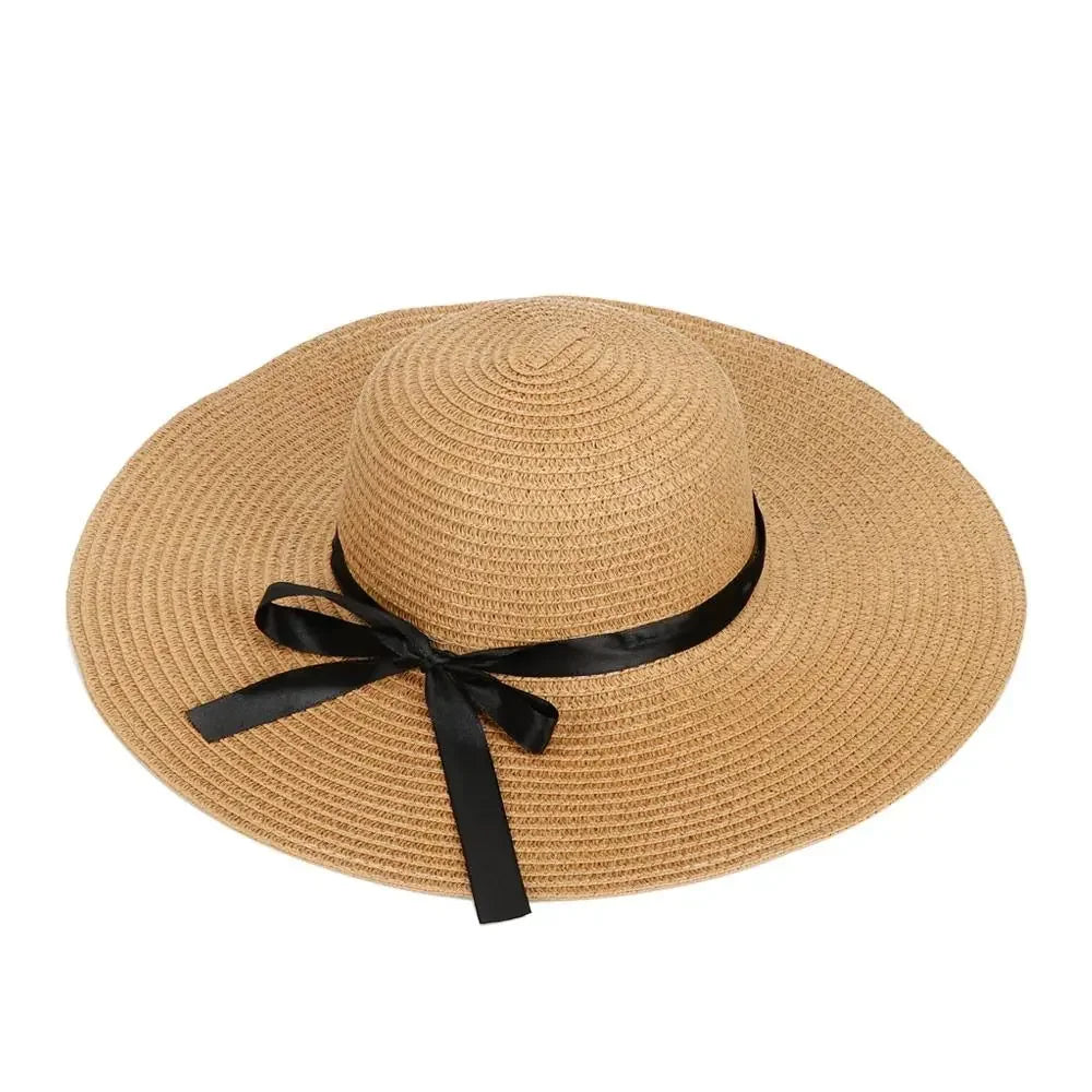 Lady Straw Hat Summer Women Anti-UV Women Beach Hat Wide Brim Cap Sunshade Lady Straw Hat Fishing Outdoor Wide Brim Cap