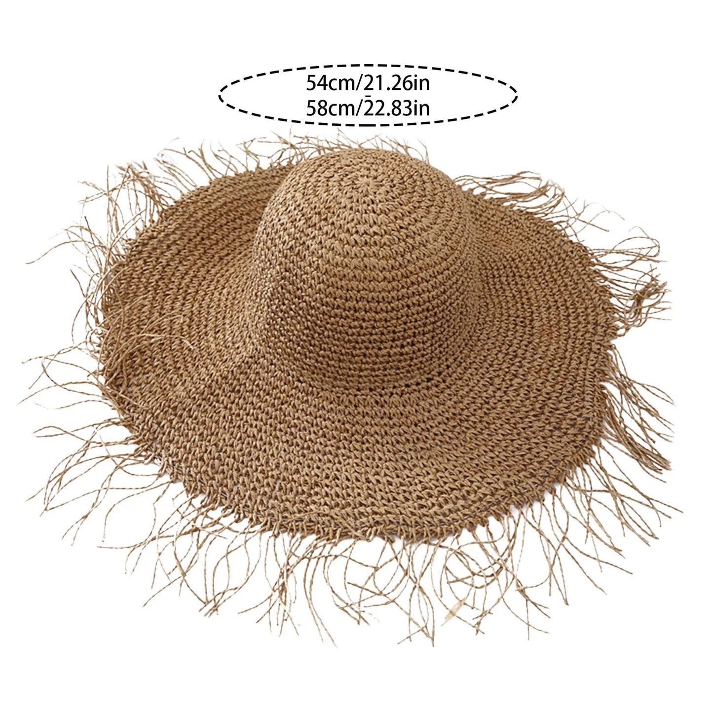 Womens Summer Straw Hats Foldable Sun Visor Hat Wide Large Brim Beach Hats Sunbonnet Fashion Travel Holiday UV Protection Cap