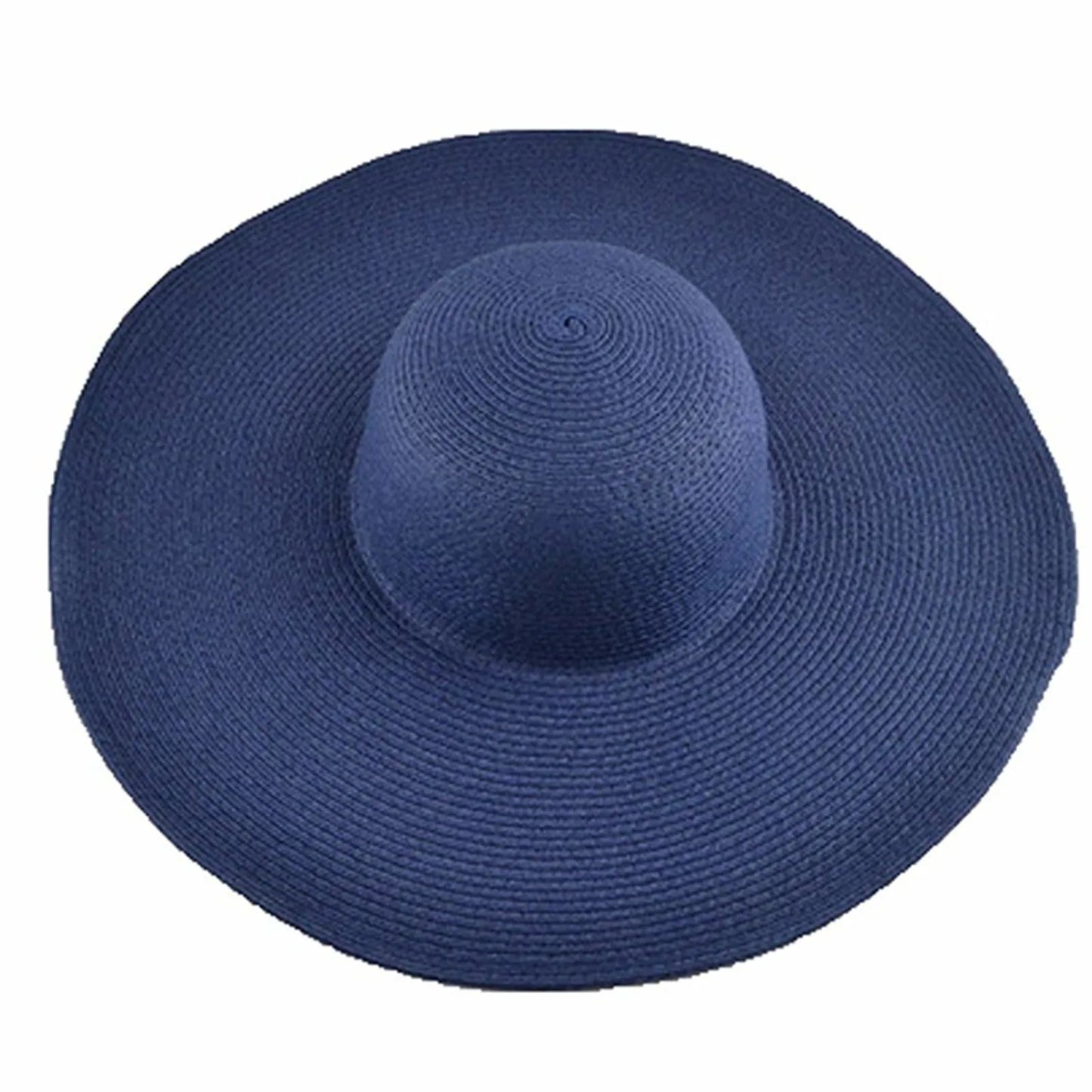 Women's Sun Visor Hat Wide Rimmed Summer Foldable Roll Up Beach Hat Solid Color Casual Outdoor Sun Protection Large Hat