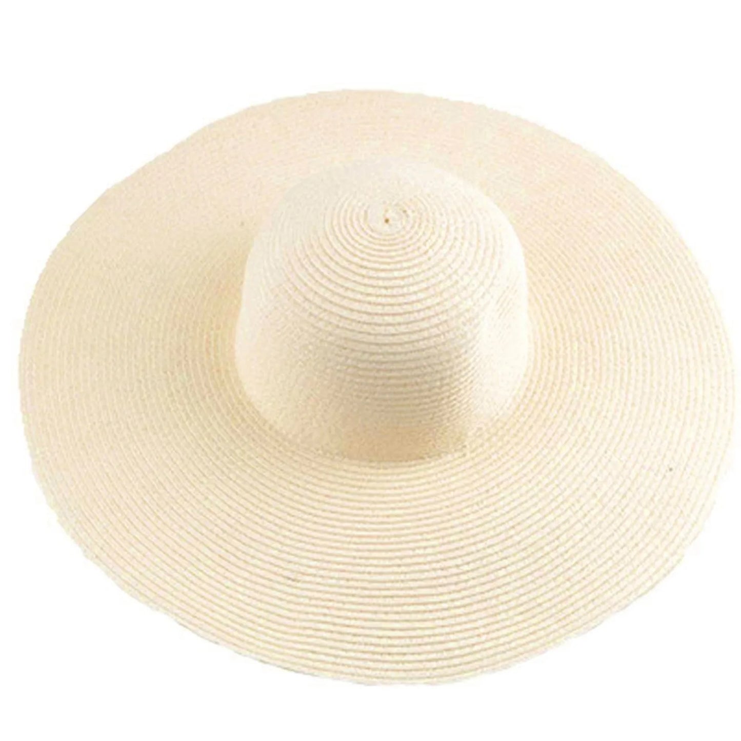 Women's Sun Visor Hat Wide Rimmed Summer Foldable Roll Up Beach Hat Solid Color Casual Outdoor Sun Protection Large Hat