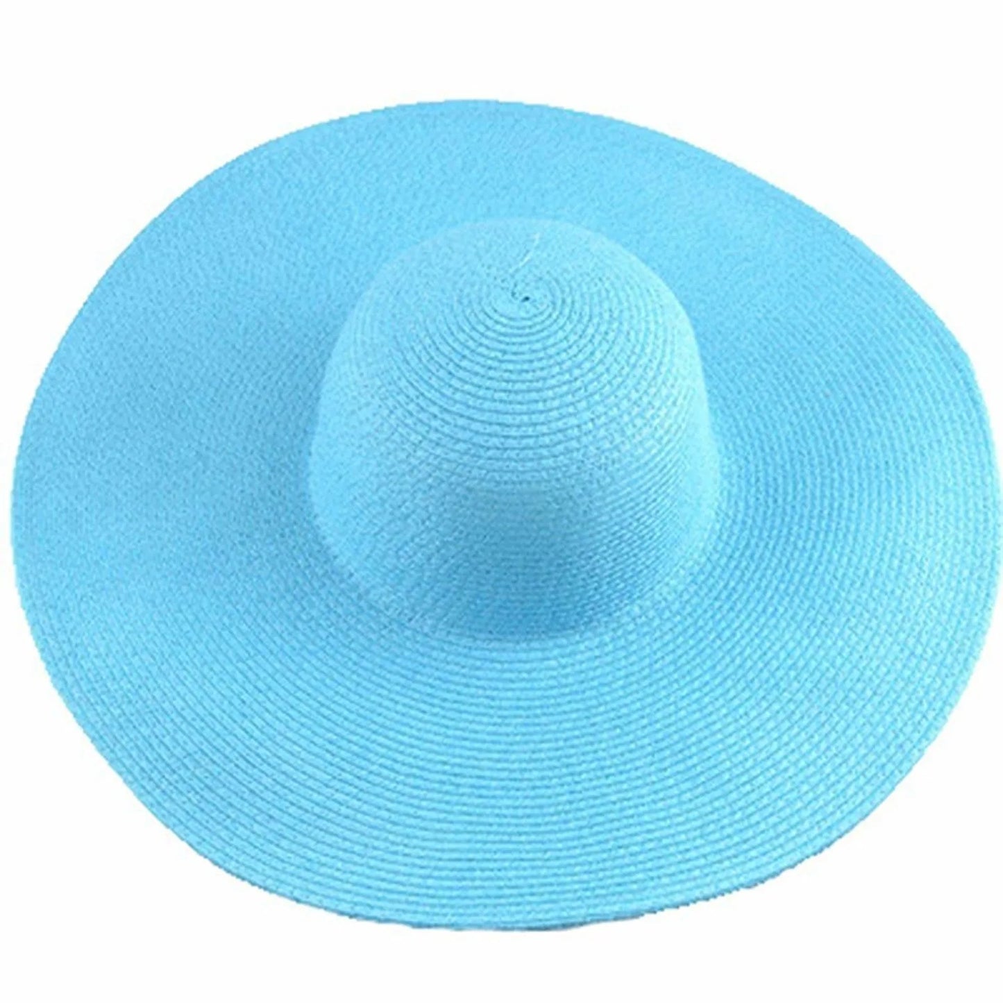 Women's Sun Visor Hat Wide Rimmed Summer Foldable Roll Up Beach Hat Solid Color Casual Outdoor Sun Protection Large Hat