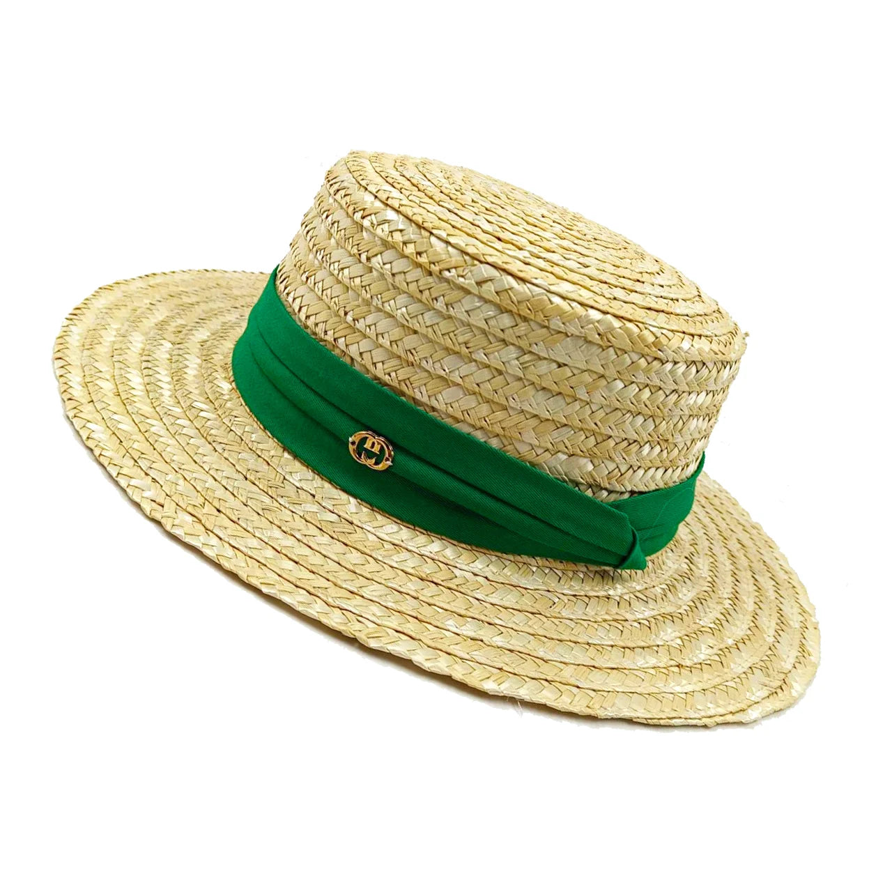 Summer straw hat French elegant seaside travel sun hat bow ribbon flat top large brim straw hat hats for women
