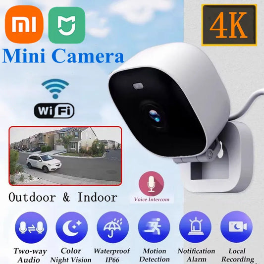 Xiaomi Mijia 4K Security Camera Full Color WiFi Night Vision Monitor IP65 Waterproof Motion Detect Surveillance With 2 Way Audio