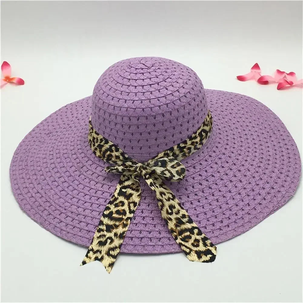 Lady Straw Hat Summer Women Anti-UV Women Beach Hat Wide Brim Cap Sunshade Lady Straw Hat Fishing Outdoor Wide Brim Cap
