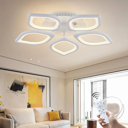 Household LED Chandelier Interior Three Colors Lamp Modern Style Ceiling Lamp Bedroom Light Dining Room Lamp Ceiling chandeliers