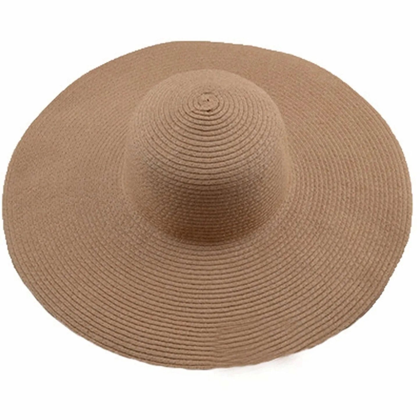 Women's Sun Visor Hat Wide Rimmed Summer Foldable Roll Up Beach Hat Solid Color Casual Outdoor Sun Protection Large Hat