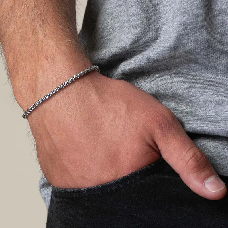 Stainless Steel Twisted Cuban Chain Bracelet For Women Men Punk Hip Hop Gold Color Adjustable Link Chain Bracelet Jewelry 2025
