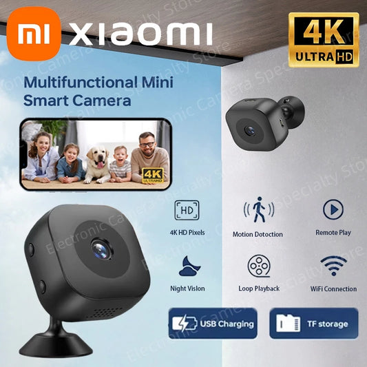 Xiaomi 4K Mini Camera WiFi  Remote Monitoring Mobile Detection Camcorder Portable night vision Surveillance Security Camera