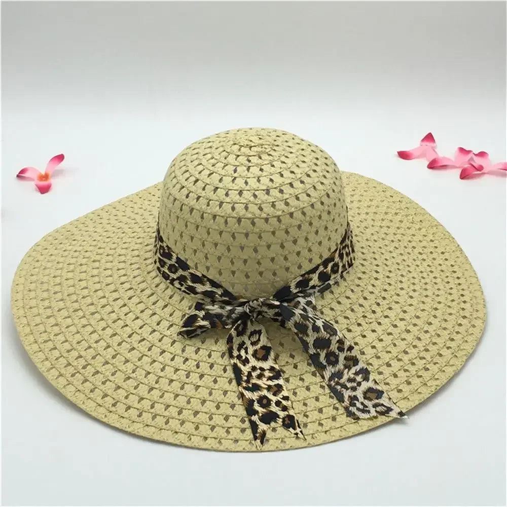 Lady Straw Hat Summer Women Anti-UV Women Beach Hat Wide Brim Cap Sunshade Lady Straw Hat Fishing Outdoor Wide Brim Cap