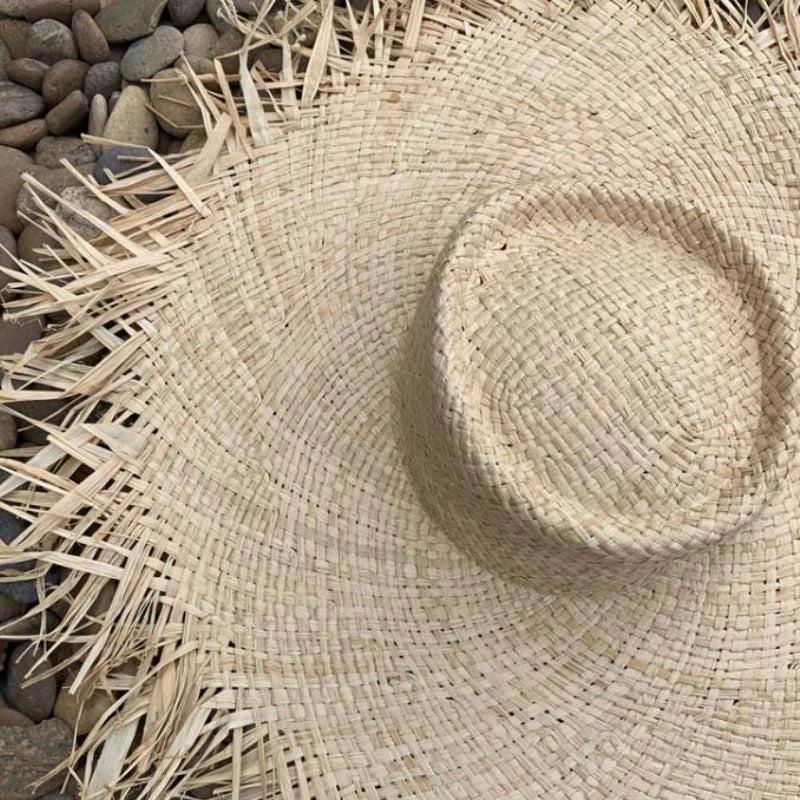 2022 Natural Raffia Straw Hat Summer Hat Women Large Wide Brim Sun Protection Sun Hats Lady Gilrs Holiday Panama Beach Hat