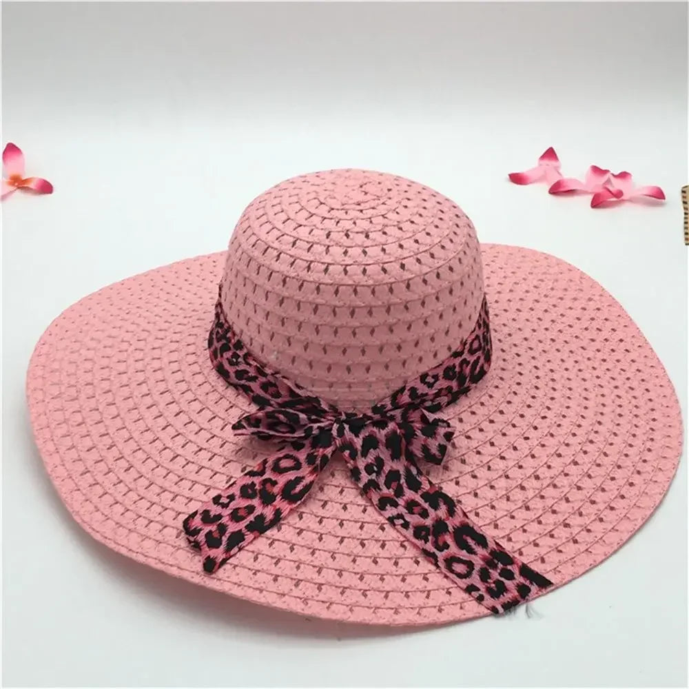 Lady Straw Hat Summer Women Anti-UV Women Beach Hat Wide Brim Cap Sunshade Lady Straw Hat Fishing Outdoor Wide Brim Cap