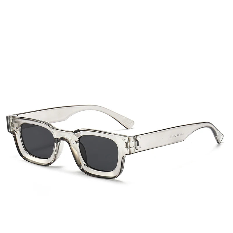 Small Sunglasses Rectangle Thick Frame Square Sun Glasses Men's Black Blue Ladies Sun Shades Uv400 Unisex Eyewears
