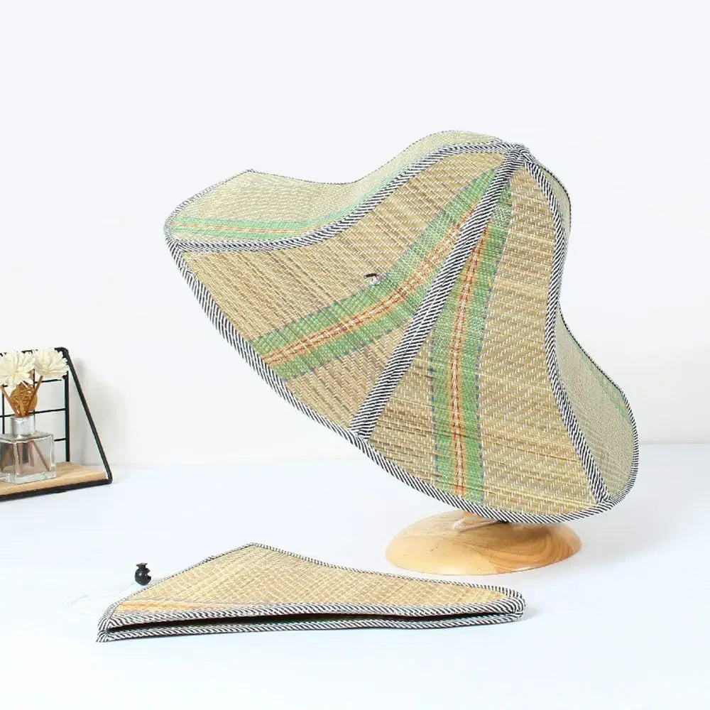 Lady Straw Hat Summer Women Anti-UV Women Beach Hat Wide Brim Cap Sunshade Lady Straw Hat Fishing Outdoor Wide Brim Cap