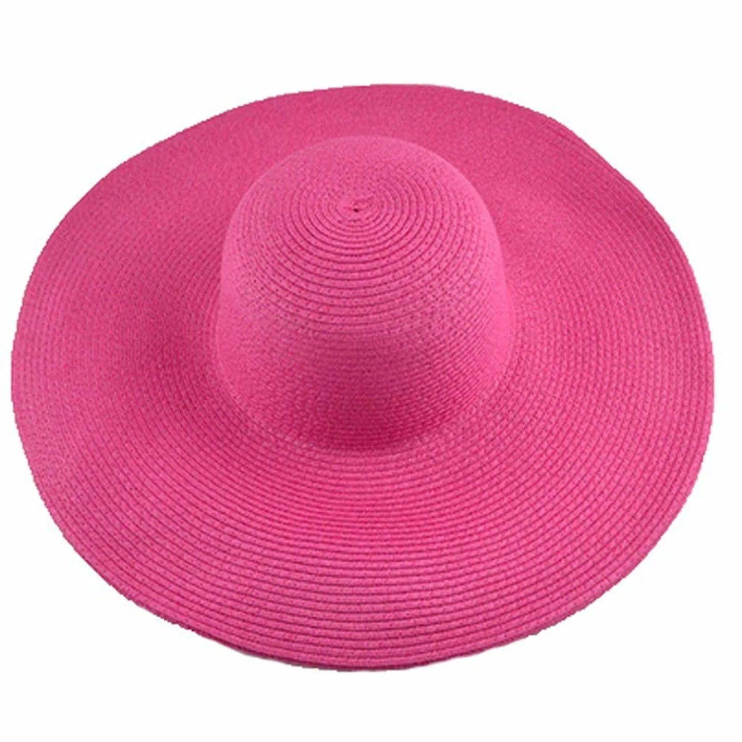 Women's Sun Visor Hat Wide Rimmed Summer Foldable Roll Up Beach Hat Solid Color Casual Outdoor Sun Protection Large Hat