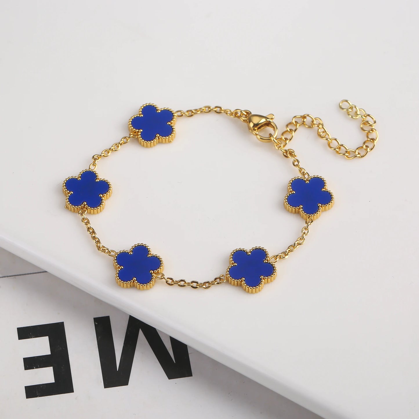 New Design Of Tassel Earrings Plum Blossom Plant Jewelry Set For Women Asymmetrical Stainless Steel Non Fading Clover