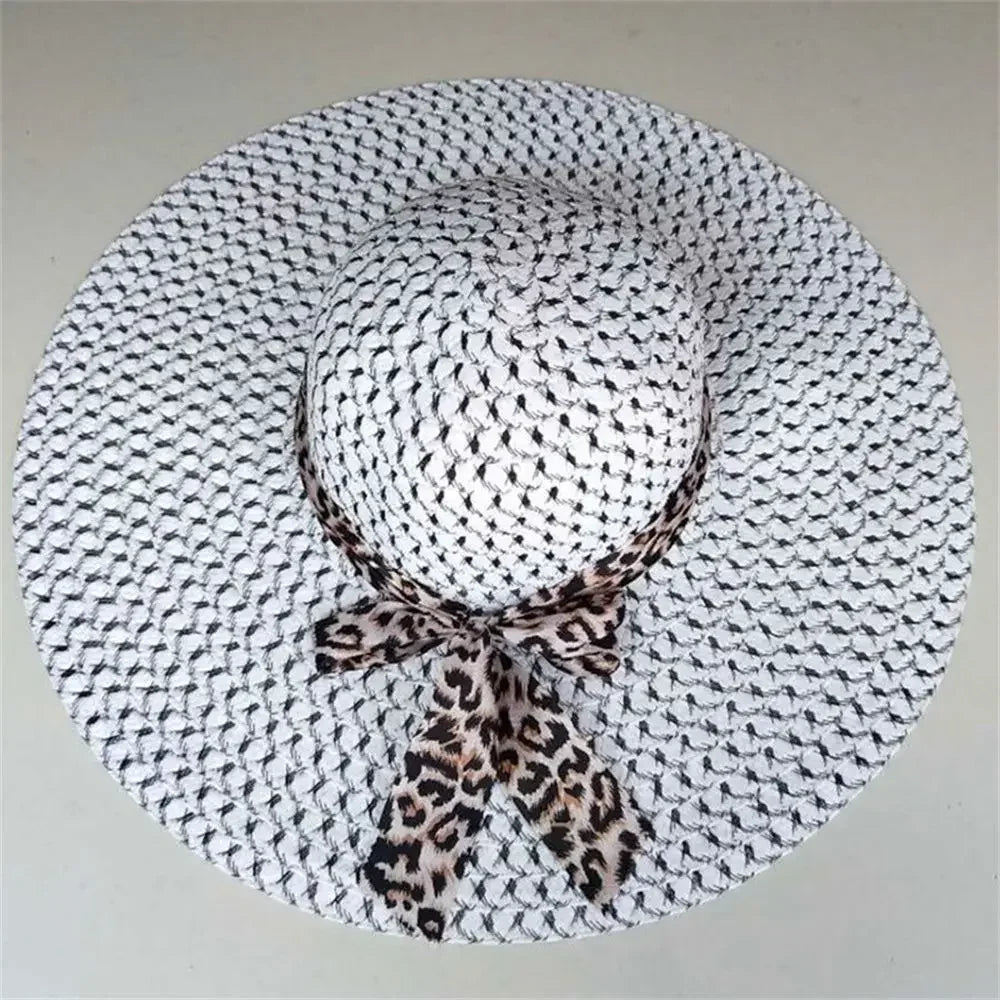 Lady Straw Hat Summer Women Anti-UV Women Beach Hat Wide Brim Cap Sunshade Lady Straw Hat Fishing Outdoor Wide Brim Cap