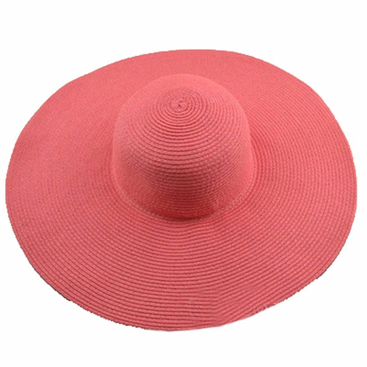 Women's Sun Visor Hat Wide Rimmed Summer Foldable Roll Up Beach Hat Solid Color Casual Outdoor Sun Protection Large Hat