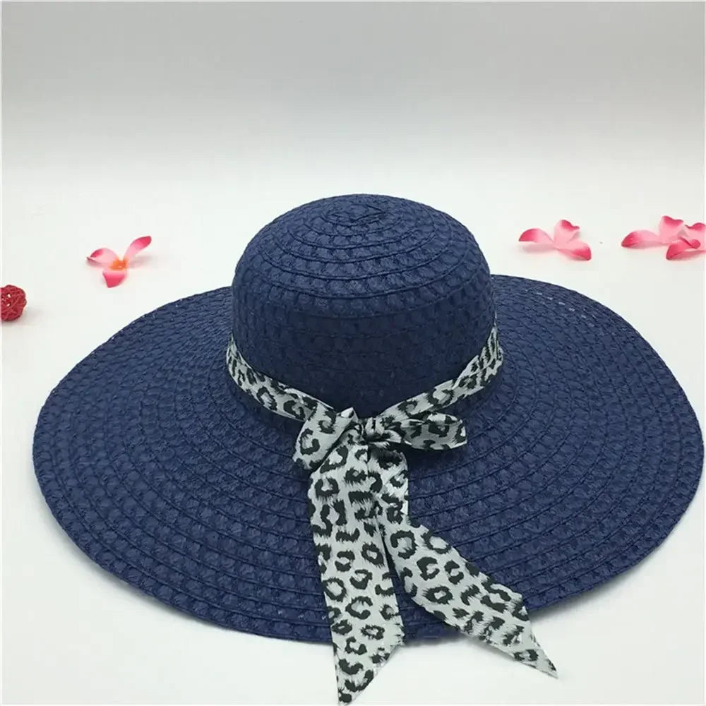 Lady Straw Hat Summer Women Anti-UV Women Beach Hat Wide Brim Cap Sunshade Lady Straw Hat Fishing Outdoor Wide Brim Cap