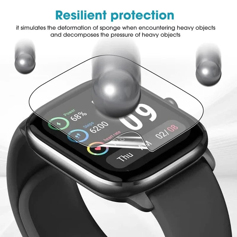 Soft Hydrogel Film For Amazfit Bip S Lite U BIP 3 Pro Full Screen Protector for Amazfir GTS 4 Mini GTR 2E Films Pace, POP, Verge