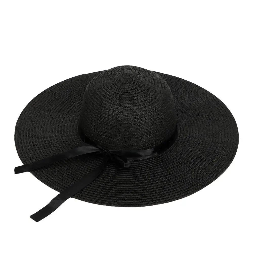 Lady Straw Hat Summer Women Anti-UV Women Beach Hat Wide Brim Cap Sunshade Lady Straw Hat Fishing Outdoor Wide Brim Cap